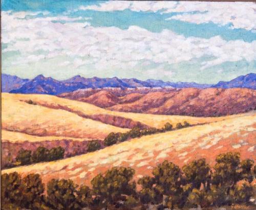 Off the Ortega HWY,2004,oil,18x22